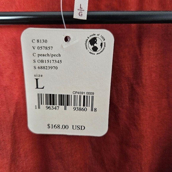 Free People Tilda Wrap Floral Maxi Dress Peach Gypsy Boho Womens Large NWT‎ - Picture 6 of 8